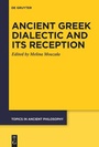Cover: Ancient Greek Dialectic and Its Reception - De Gruyter