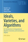 Cover: Ideals, Varieties, and Algorithms - Springer