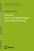Abbildung von: Aktuelle Fach- und Rechtsfragen räumlicher Planung - Nomos