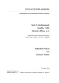 Cover: Neue Schubert-Ausgabe. Kritische Berichte / Kirchenmusik Band 1 / Teil b: Messen I - Internationale Schubert-Gesellschaft