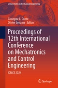 Cover: Proceedings of 12th International Conference on Mechatronics and Control Engineering - Springer
