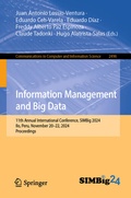 Cover: Information Management and Big Data - Springer