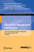 Cover: Information Management and Big Data - Springer