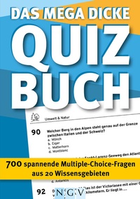 Abbildung von: Das mega dicke Quizbuch (blau) - Naumann & Göbel