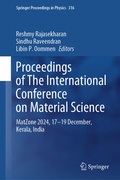 Cover: Proceedings of The International Conference on Material Science - Springer Nature Switzerland AG