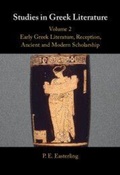 Cover: Studies in Greek Literature: Volume 2, Early Greek Literature, Reception, Ancient and Modern Scholarship - Cambridge University Press