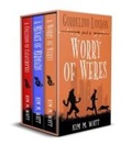 Cover: Gobbelino London & a Worry of Weres; a Menace of Mermaids; a Collision of Catastrophes (Gobbelino London, PI, #8) - Kim M. Watt