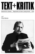 Cover: Ulrich Becher - Edition Text + Kritik