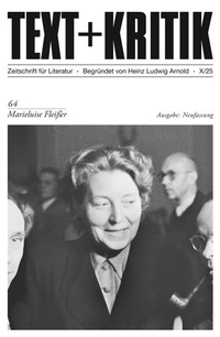 Abbildung von: Marieluise Fleißer - edition text + kritik