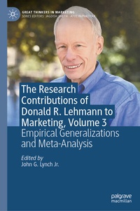 Abbildung von: The Research Contributions of Donald R. Lehmann to Marketing, Volume 3 - Palgrave Macmillan