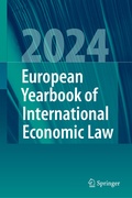 Cover: European Yearbook of International Economic Law 2024 - Springer