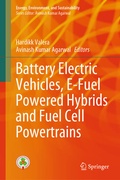 Cover: Battery Electric Vehicles, E-Fuel Powered Hybrids and Fuel Cell Powertrains - Springer