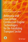 Cover: Ammonia and Low Carbon Combustion Engine Technologies for De-Fossilizing Transport Sector - Springer
