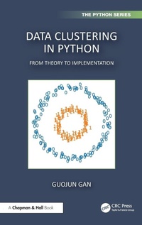 Enlarge image Cover: Data Clustering with Python - Chapman & Hall/CRC