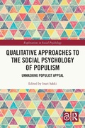 Cover: Qualitative Approaches to the Social Psychology of Populism - Routledge
