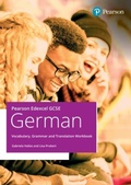 Cover: Pearson Edexcel GCSE German Vocabulary, Grammar and Translation Workbook - Pearson Education Limited