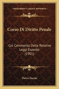Bild: Corso Di Diritto Penale - Kessinger Publishing