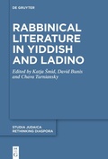 Cover: Rabbinical Literature in Yiddish and Ladino - De Gruyter