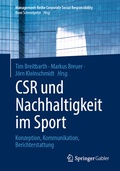 Cover: CSR und Nachhaltigkeit im Sport - Springer Gabler