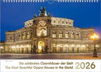 Abbildung von: Opernhäuser, ein Musik-Kalender 2026, DIN A3 - Bach 4 You