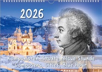 Abbildung von: Komponisten-Kalender, ein Musik-Kalender 2026, DIN A3 - Bach 4 You