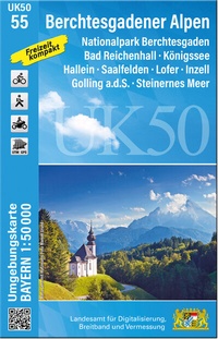 Abbildung von: UK50-55 Berchtesgadener Alpen - Landesamt für Digitalisierung, Breitband und Vermessung, Bayern