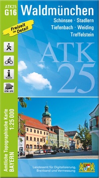 Abbildung von: ATK25-G16 Waldmünchen (Amtliche Topographische Karte 1:25000) - Landesamt für Digitalisierung, Breitband und Vermessung, Bayern