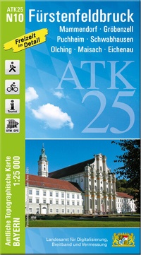 Abbildung von: ATK25-N10 Fürstenfeldbruck (Amtliche Topographische Karte 1:25000) - Landesamt für Digitalisierung, Breitband und Vermessung, Bayern
