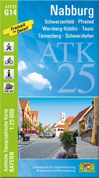 Abbildung von: ATK25-G14 Nabburg (Amtliche Topographische Karte 1:25000) - Landesamt für Digitalisierung, Breitband und Vermessung, Bayern