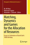 Cover: Matching, Dynamics and Games for the Allocation of Resources - Springer