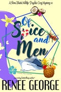 Cover: Of Spice and Men (A Nora Black Midlife Psychic Mystery, #10) - Renee George
