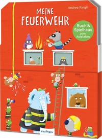 Abbildung von: Buch & Spielhaus zum Aufstellen: Meine Feuerwehr - Esslinger