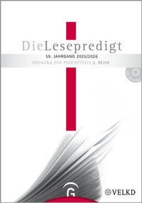Abbildung von: Die Lesepredigt, Perikopenreihe II / Die Lesepredigt 2025/2026 - Gütersloher Verlagshaus