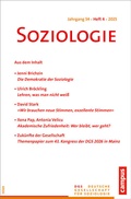 Cover: Soziologie 4/2025 - Campus