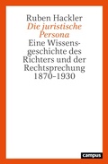 Cover: Die juristische Persona - Campus Verlag Digital