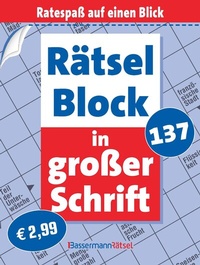Abbildung von: Rätselblock in großer Schrift 137 - Bassermann