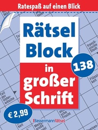 Abbildung von: Rätselblock in großer Schrift 138 - Bassermann