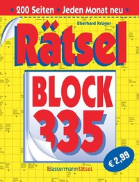 Abbildung von: Rätselblock 335 (5 Exemplare à 2,99 ?) - Bassermann