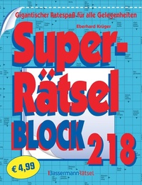Abbildung von: Superrätselblock 218 (5 Exemplare à 4,99 ?) - Bassermann