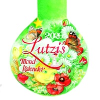 Abbildung von: Lutzis Mondkalender rund Ø 16cm (Tagesabreisskalender) 2026 - Lutzi Verlag Allgäu