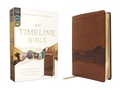 Cover: NIV, Timeline Bible, Leathersoft, Brown, Red Letter, Comfort Print - Zondervan
