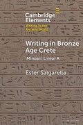 Cover: Writing in Bronze Age Crete - Cambridge University Press
