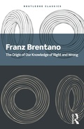 Cover: The Origin of Our Knowledge of Right and Wrong - Routledge