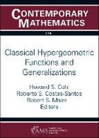 Enlarge image Cover: Classical Hypergeometric Functions and Generalizations - American Mathematical Society