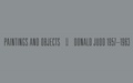 Cover: Donald Judd: 1957-1963 - Gagosian/Rizzoli