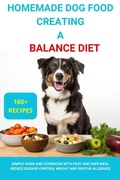 Cover: Homemade Dog Food Creating a Balanced Diet :Simple Guide and Cookbook with Fast and Safe Meal Reduce Disease Contro Weight  and Soothe Allergies - Kate Black