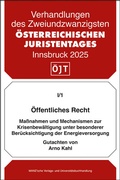 Cover: &Ouml;ffentliches Recht Ma&szlig;nahmen und Mechanismen zur Krisenbew&auml;ltigung - Manz