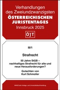 Cover: Strafrecht 50 Jahre StGB - nachhaltiges Strafrecht f&uuml;r alte und neue Herausforderungen? - Manz