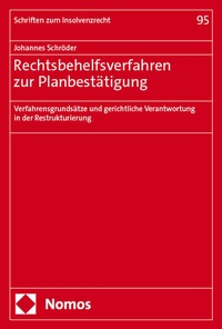 Abbildung von: Rechtsbehelfsverfahren zur Planbestätigung - Nomos