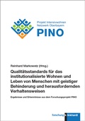 Cover: Qualit&auml;tsstandards f&uuml;r das institutionalisierte Wohnen und Leben von Menschen mit geistiger Behinderung und herausfordernden Verhaltensweisen - Verlag Julius Klinkhardt